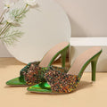 Sequin Pointed-Toe High Heel