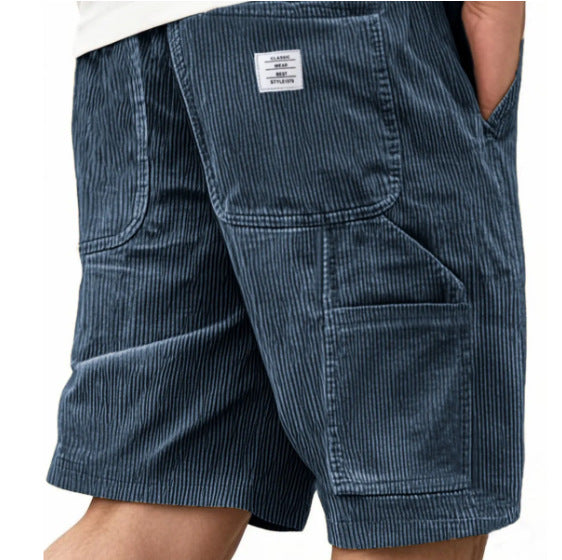 Vintage Multi-Pocket Straight Leg Style Shorts
