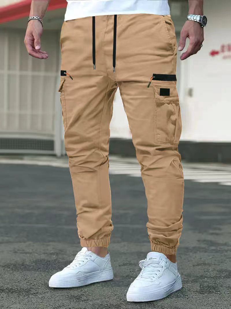 Men's Relaxed Fit Drawstring Cuff Trousers