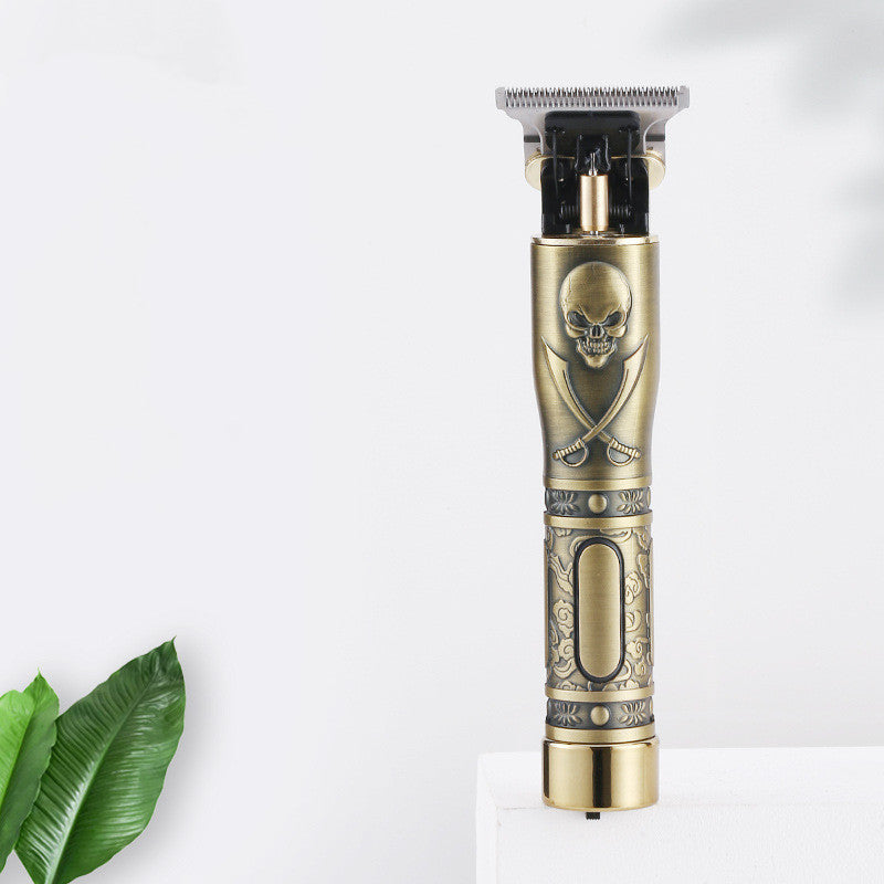 Salon-Grade Hair Trimmer with Skull Design