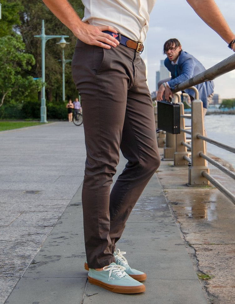 Straight-Leg Stretch Trousers