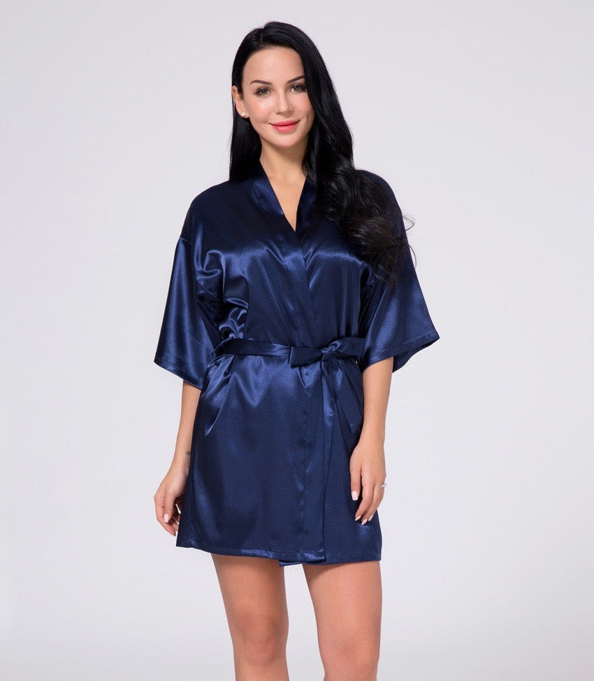 Plus-Size Silk Bridal Robe