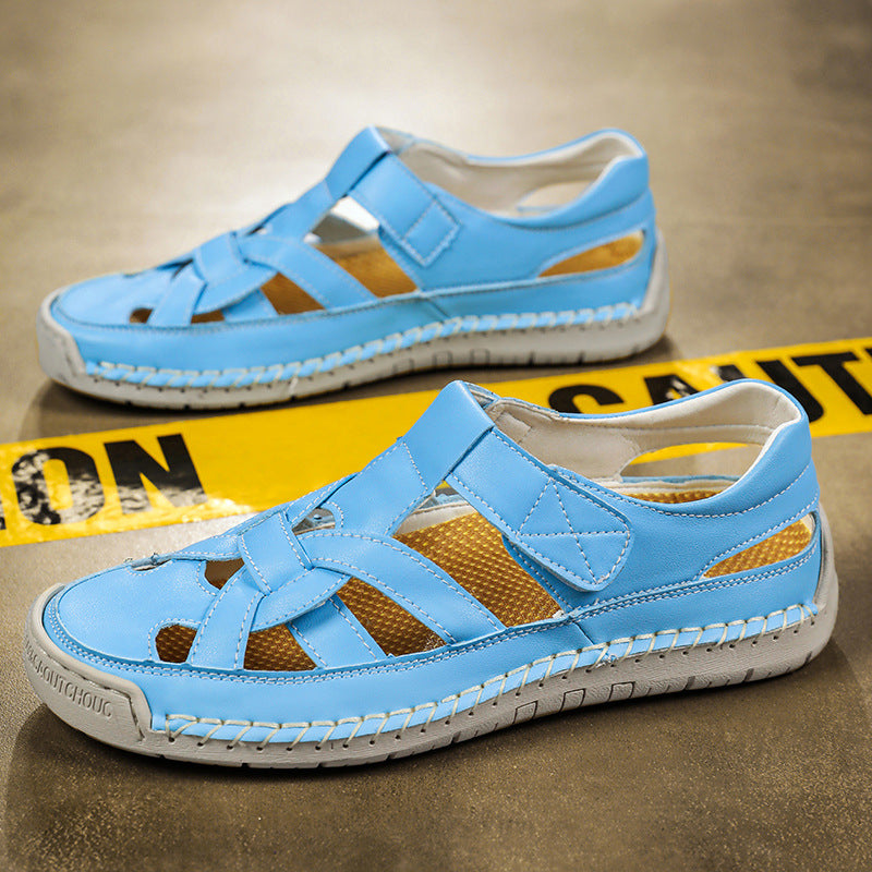 New Roman-style Flat Woven Soft-sole