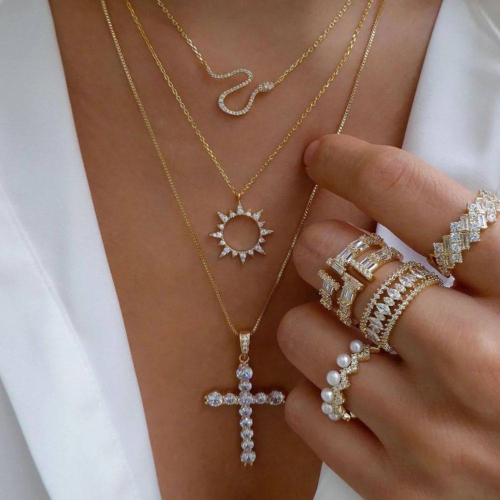 Gold Titanium Steel Necklace