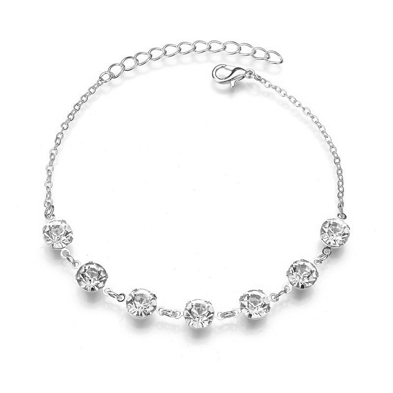 Double Layer Fishbone Chain Anklet