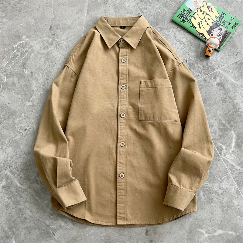 Cotton Loose Fit Long Sleeve Shirt