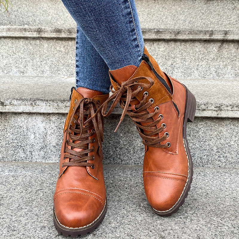 Lace-Up Ankle Boots