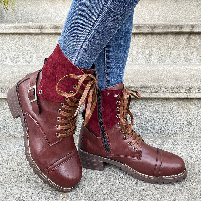 Lace-Up Ankle Boots