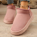 Plush-Lined Short Snow Boots