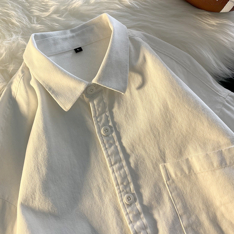 Cotton Loose Fit Long Sleeve Shirt