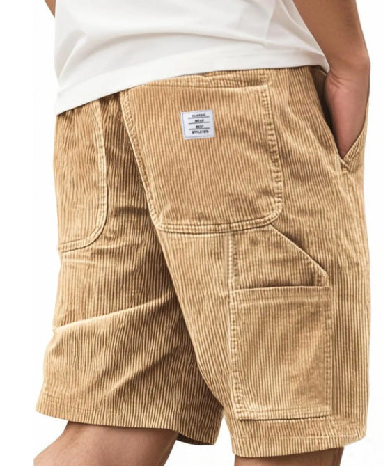 Vintage Multi-Pocket Straight Leg Style Shorts