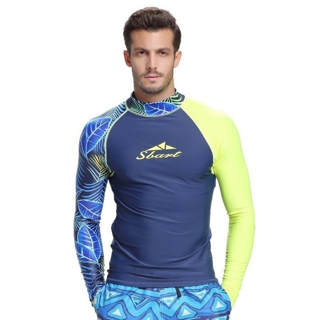 Men's Long Sleeve Sun Protection Wetsuit – Quick-Dry Swimwear