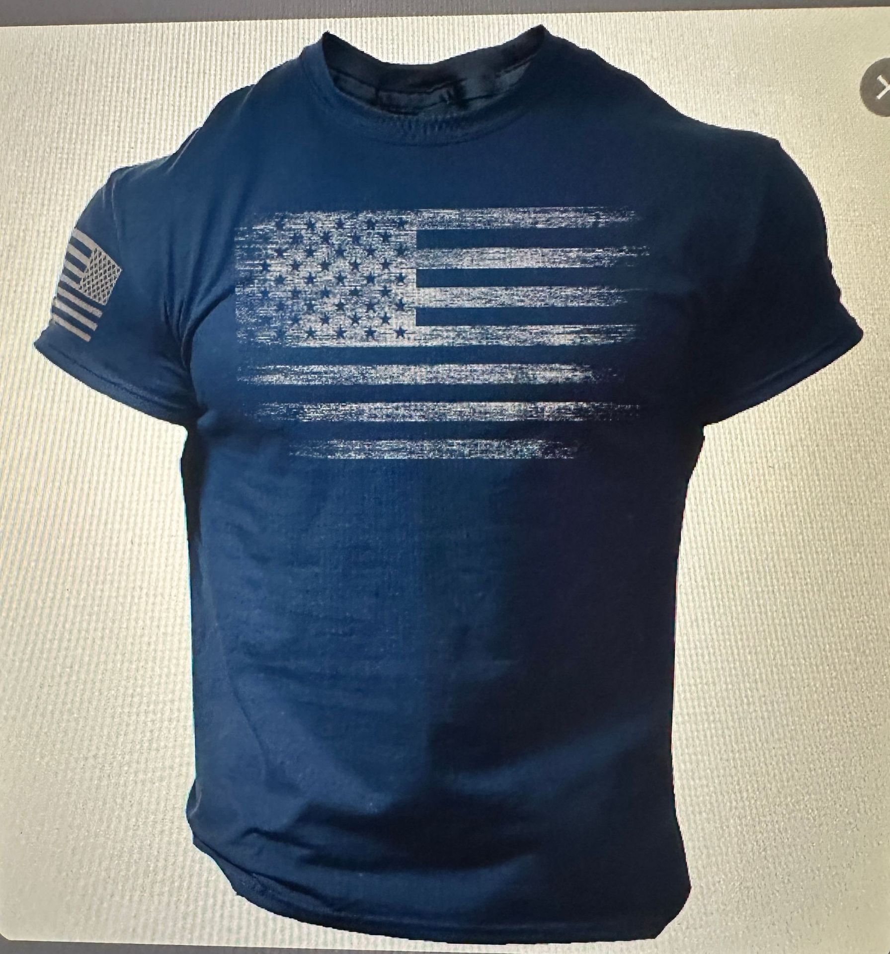 American Flag Print Short-Sleeve Tee