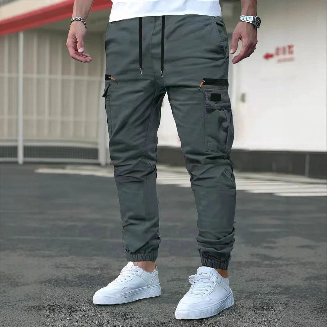 Men's Relaxed Fit Drawstring Cuff Trousers
