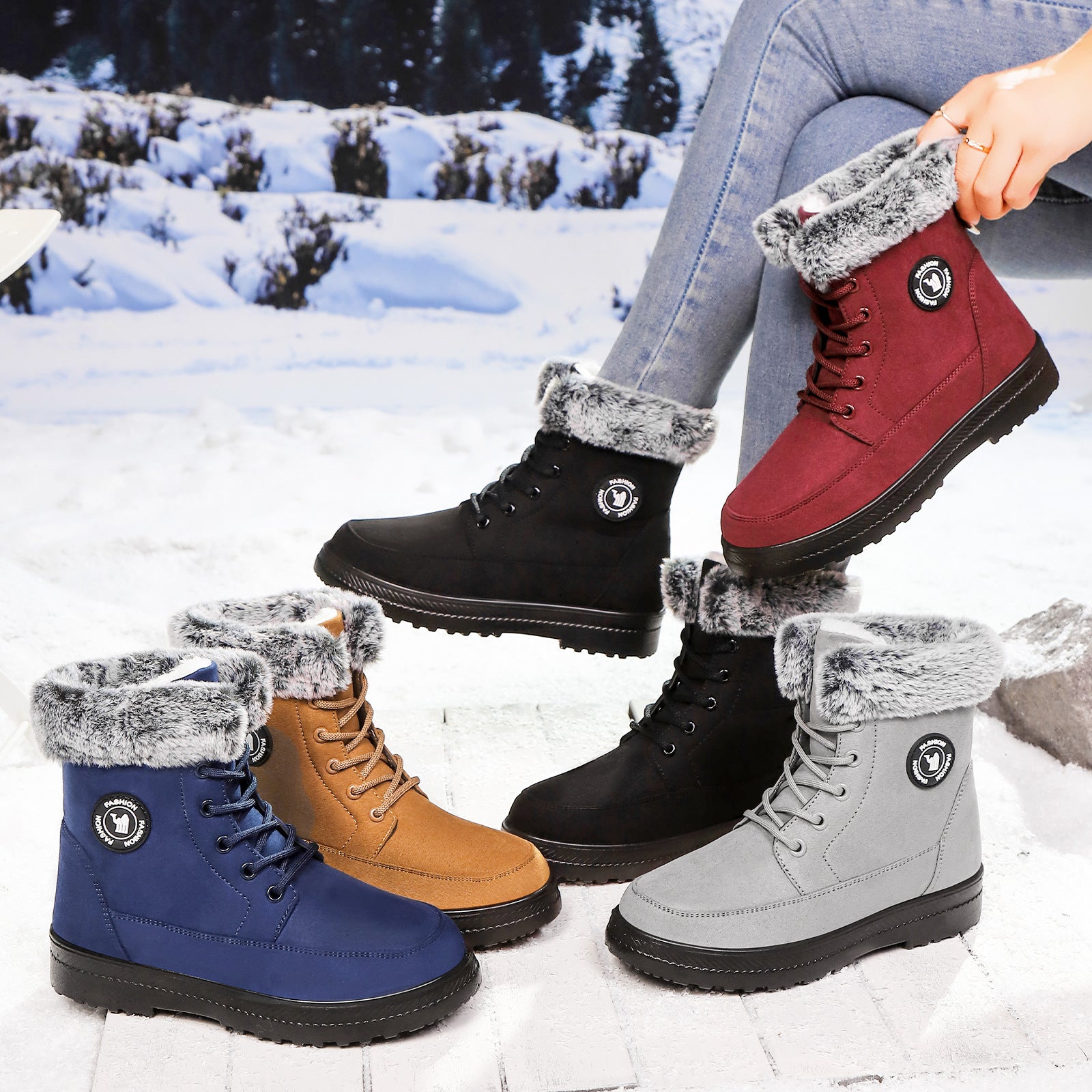 Soft Sole Cotton Boots