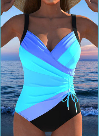 Backless Drawstring Tankini