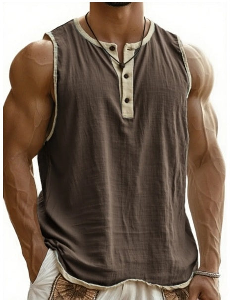 Sleeveless Cotton Tank Top