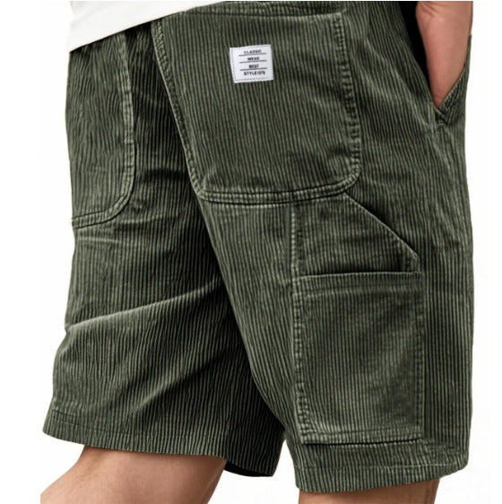 Vintage Multi-Pocket Straight Leg Style Shorts