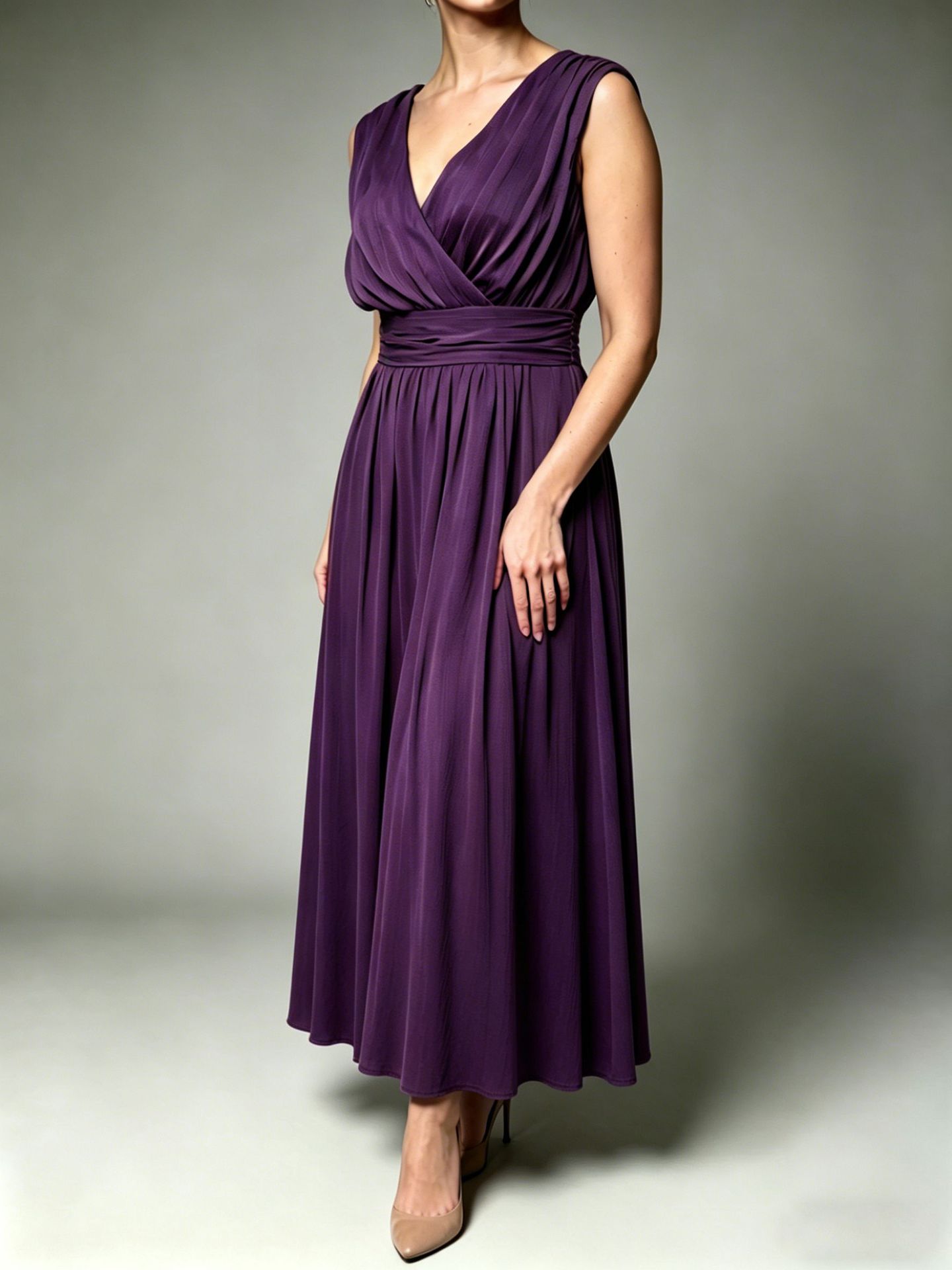 Pleated A-Line Dress