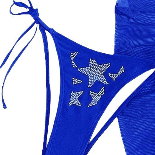 Mesh Skirt Bikini Swimwear Set