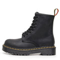 Full-Grain Leather Lace-Up Block Heel Boots