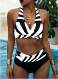 Halter Neck Bikini High Waist Swimsuit