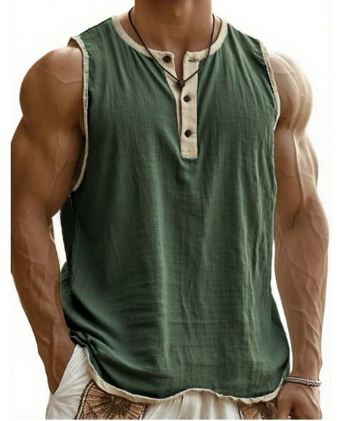 Sleeveless Cotton Tank Top