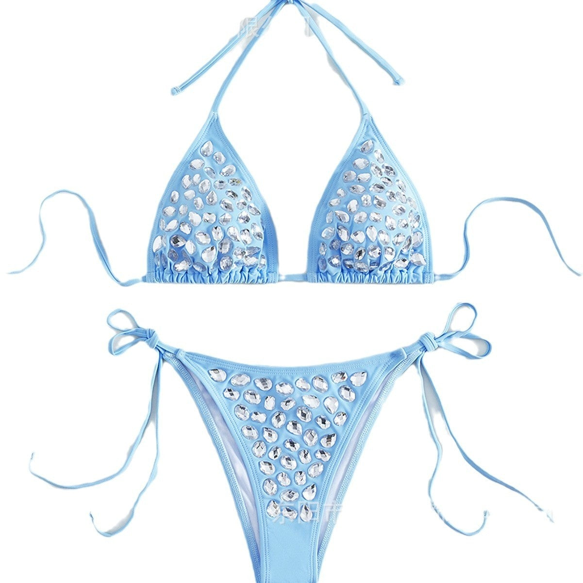 Sky Blue Two-Piece Bikini Set
