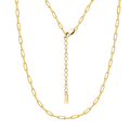Gold-Plated Sterling Silver Chain Link Necklace