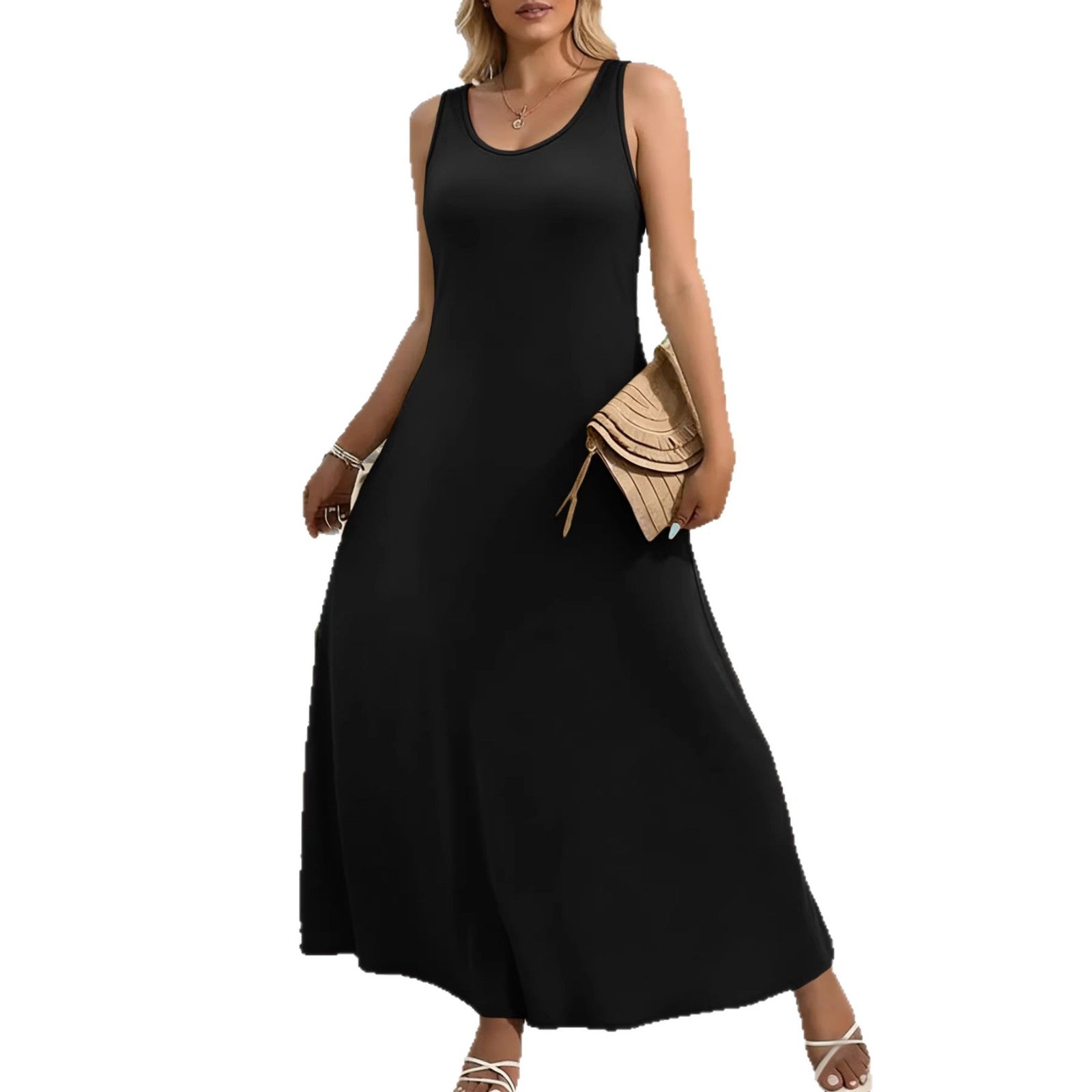 A-Line Sleeveless Tank Dress