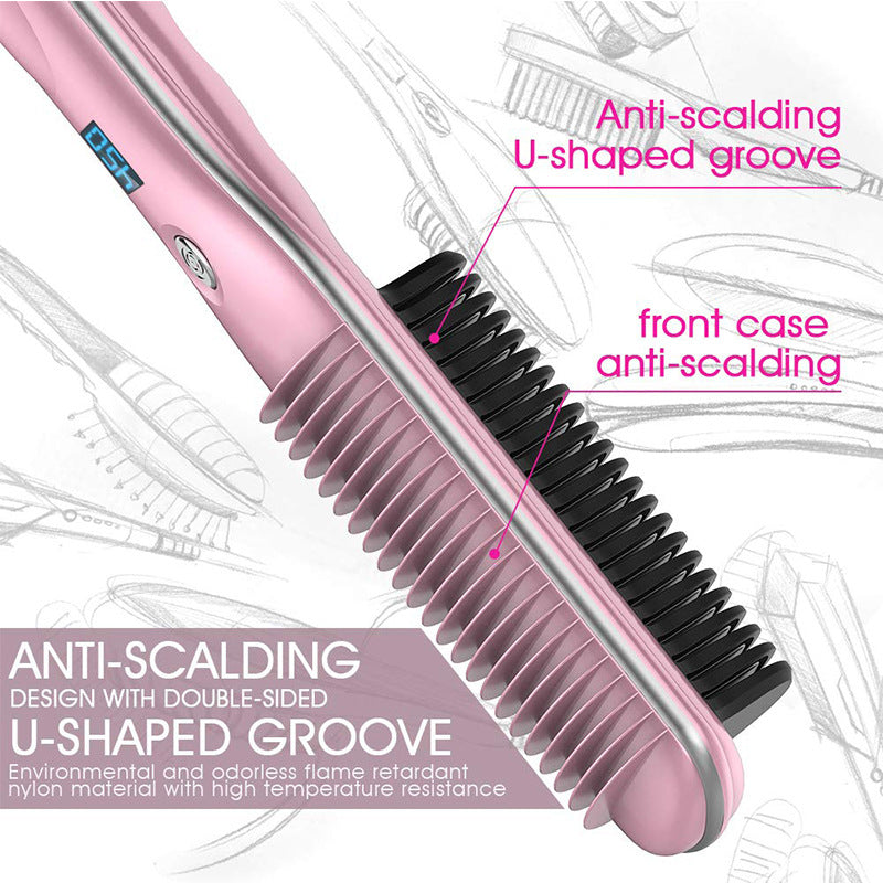 Pro Straightener & Curling Comb Styling Tool