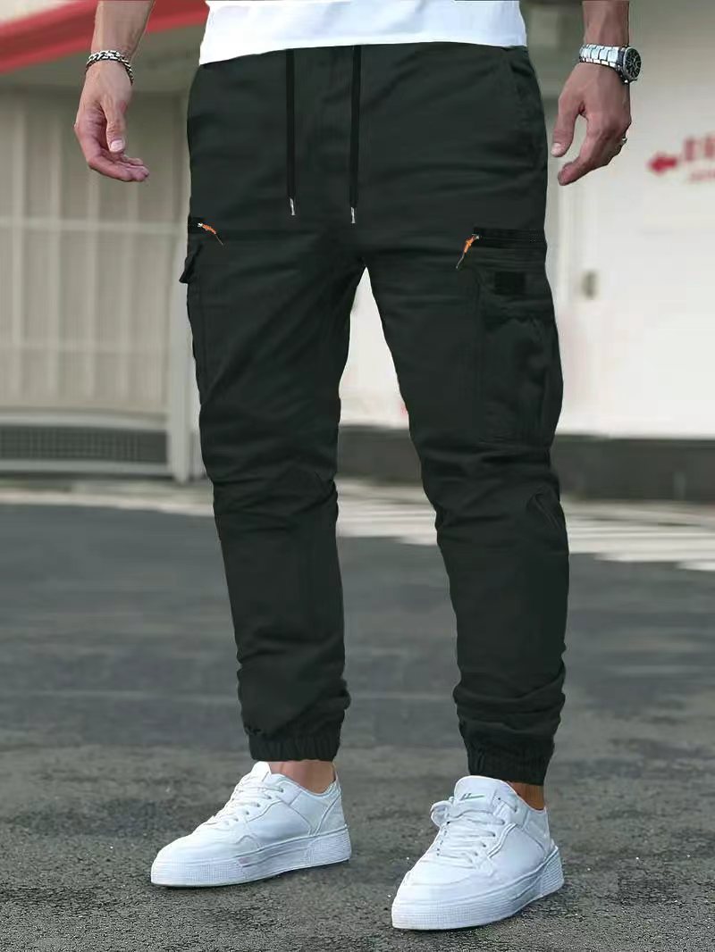 Men's Relaxed Fit Drawstring Cuff Trousers