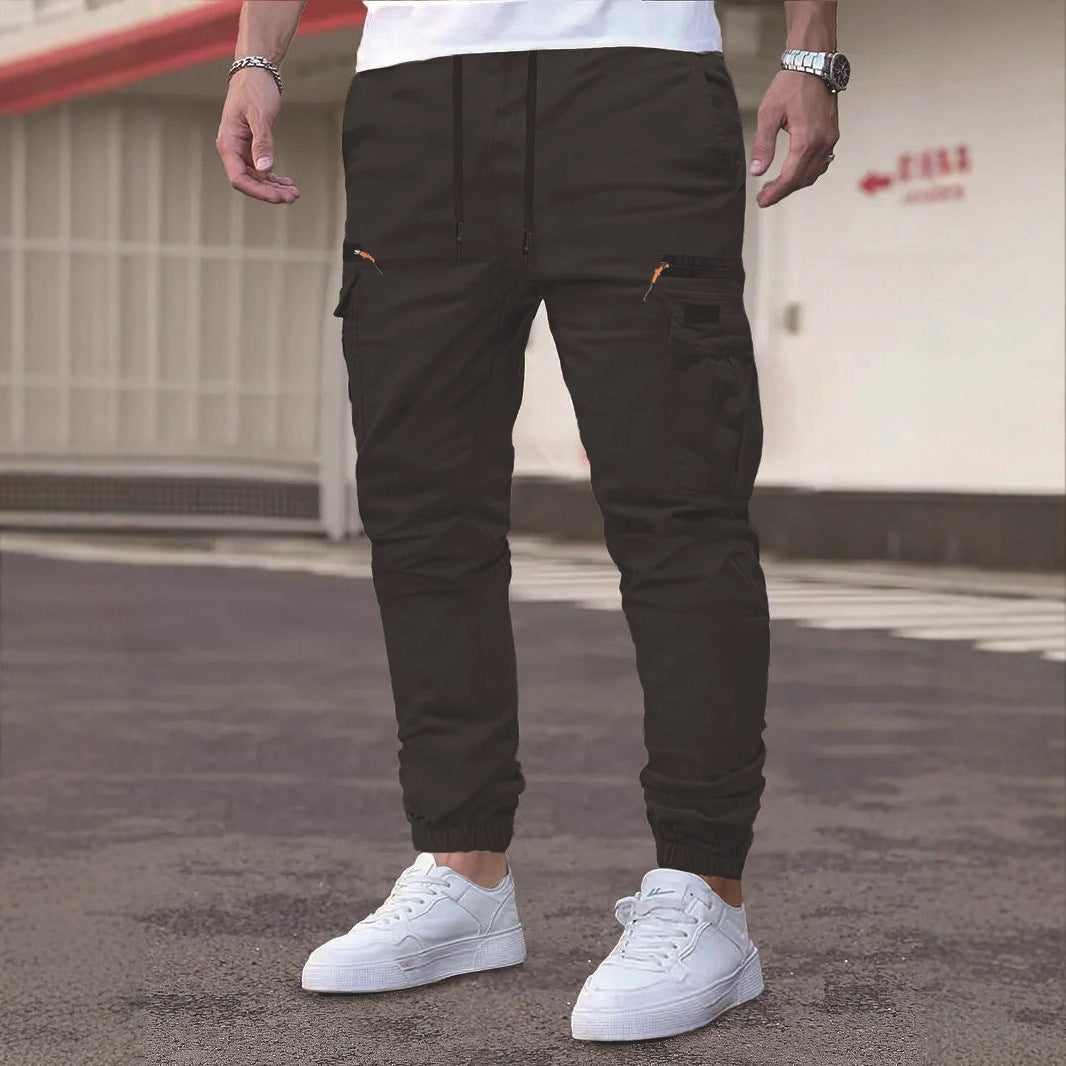Men's Relaxed Fit Drawstring Cuff Trousers