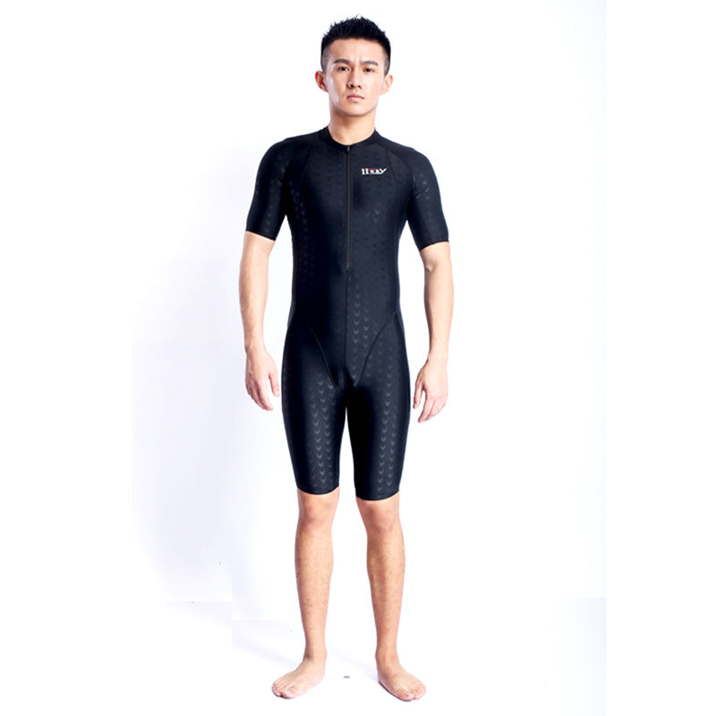 Shark Print One-Piece Short Sleeve Quick-Dry