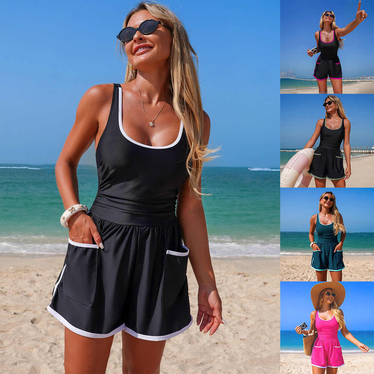 Sporty One Piece Swimsuit