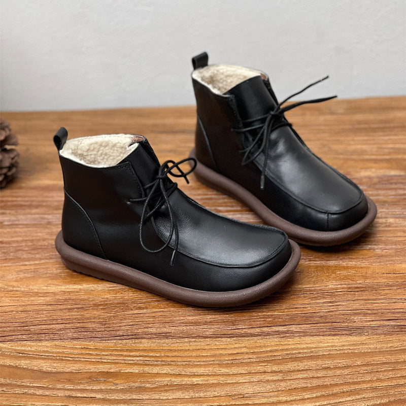 Cowhide Warm Footwear