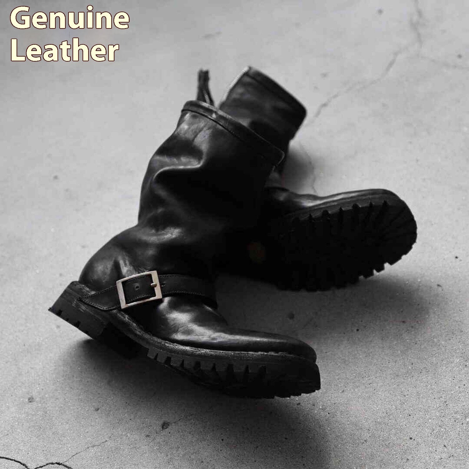 Black Leather Boots