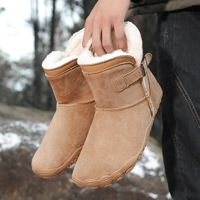 Unisex Cashmere Slip-On High-Top Winter Boots