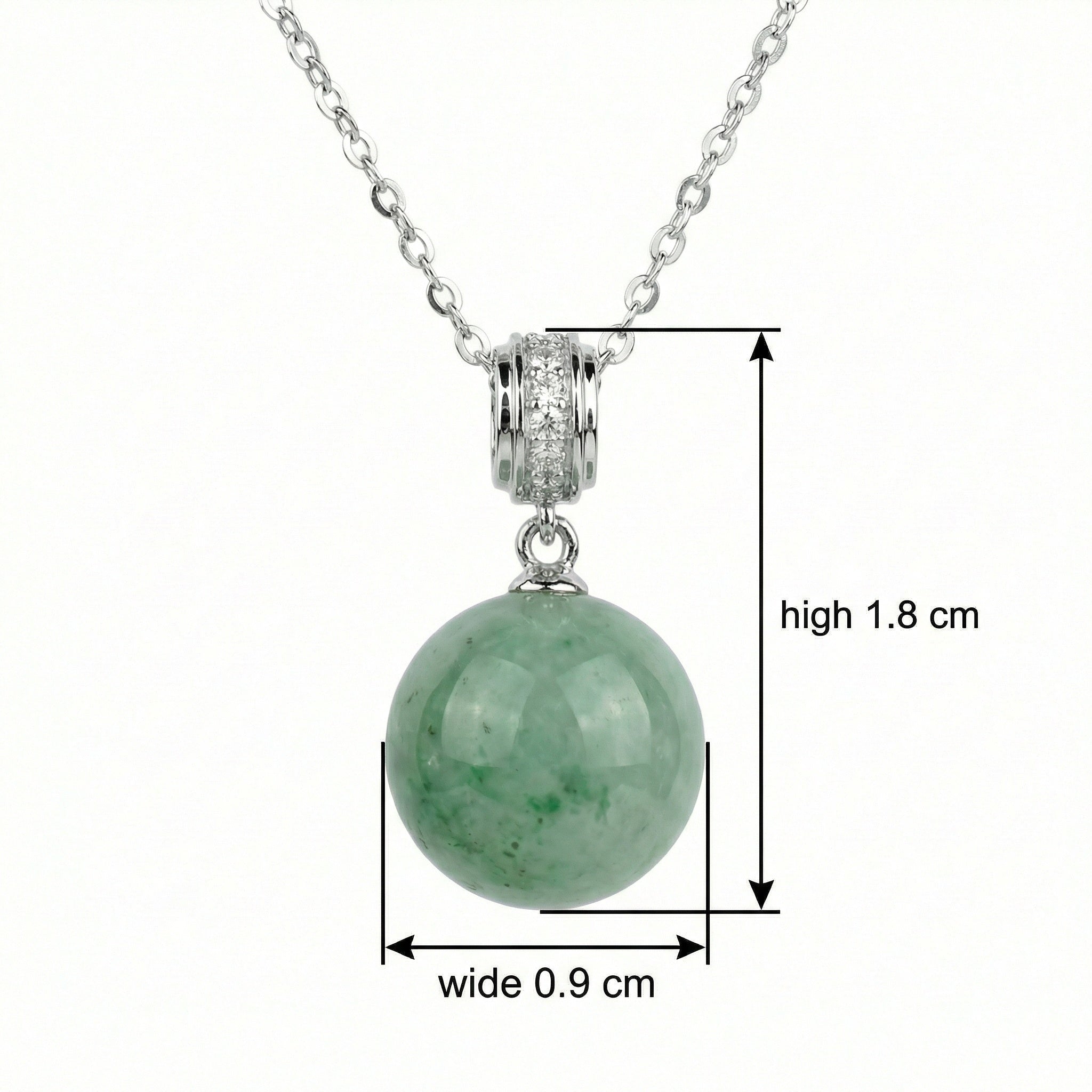 Elegant Jade Sphere Pendant