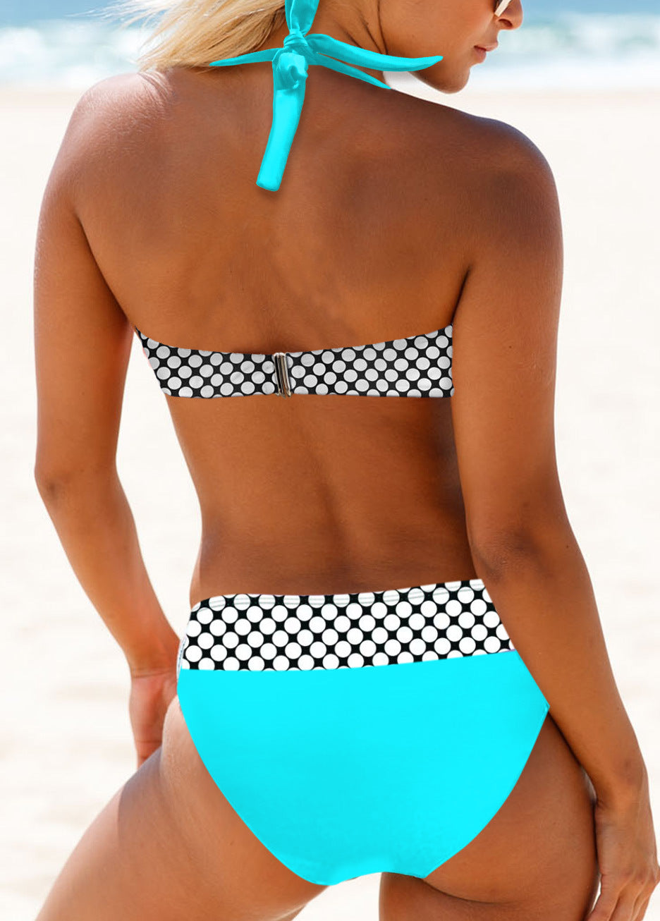 Halter Neck Two-Piece Bikini Set