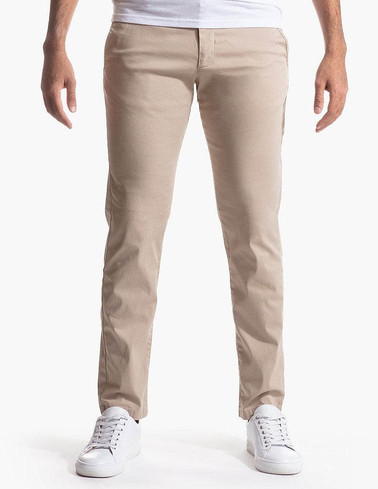 Straight-Leg Stretch Trousers