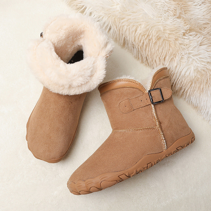 Unisex Cashmere Slip-On High-Top Winter Boots