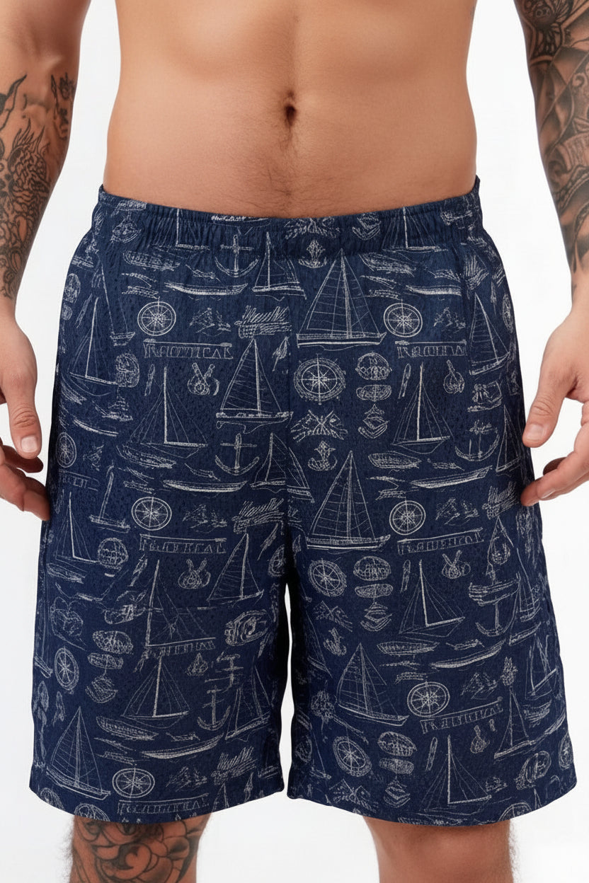 Loose Fit Lined Summer Swim Shorts