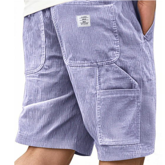 Vintage Multi-Pocket Straight Leg Style Shorts
