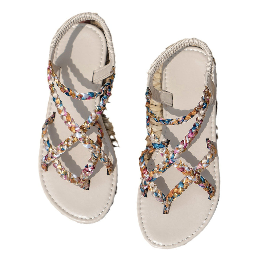 Braided Flat Sandals