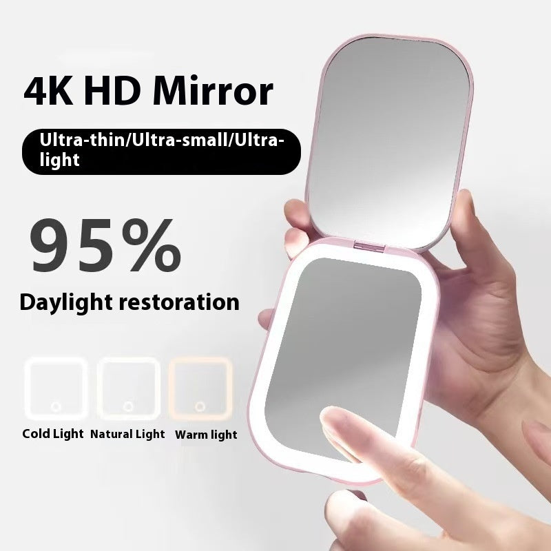 Ultra-Thin Foldable Lighted Makeup Mirror