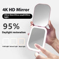 Ultra-Thin Foldable Lighted Makeup Mirror