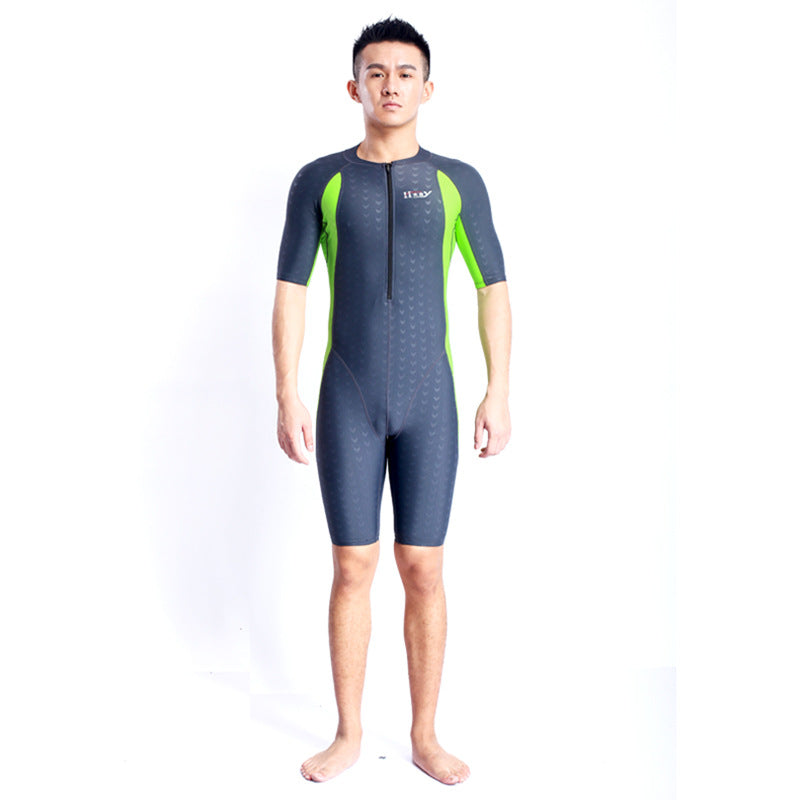 Shark Print One-Piece Short Sleeve Quick-Dry