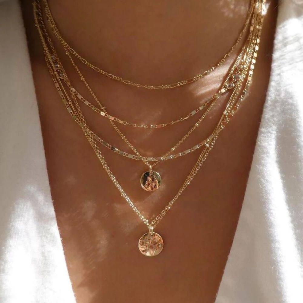Gold Titanium Steel Necklace