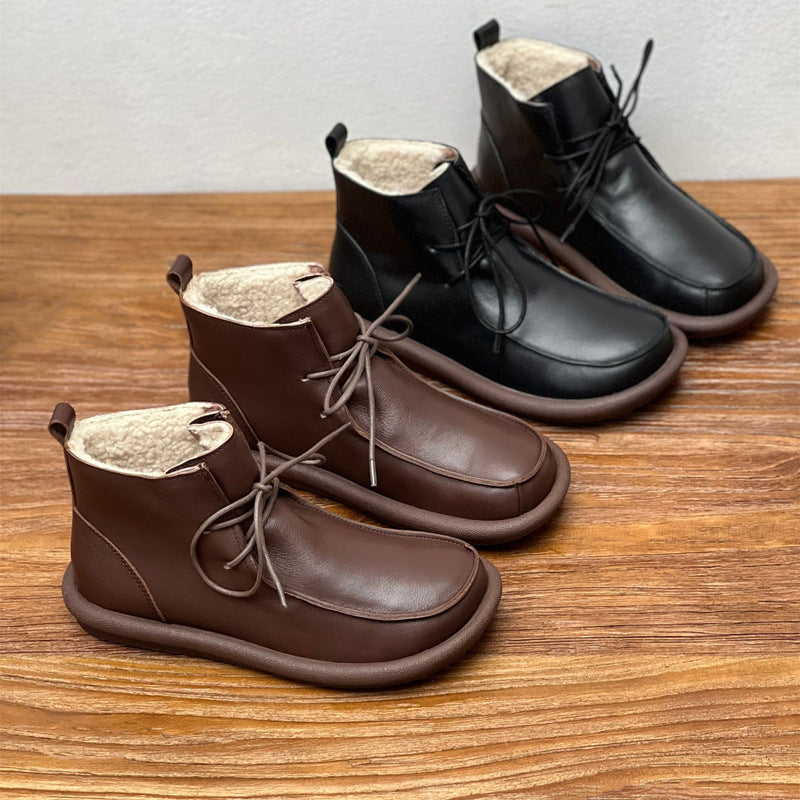 Cowhide Warm Footwear
